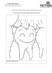 Colouring Template (Tooth being brushed)